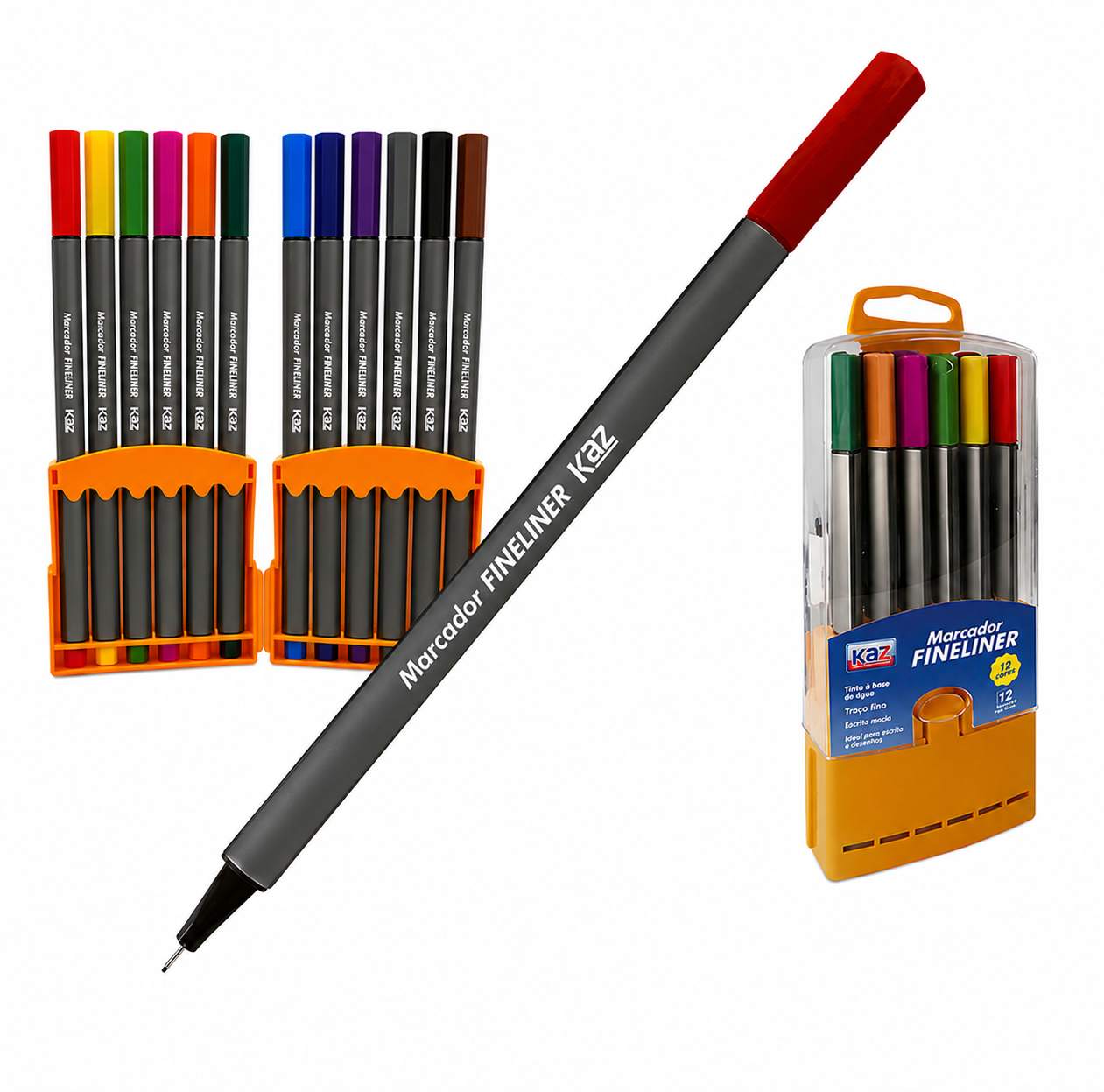 CANETA HIDROG. FINELINER 12 CORES KZ734